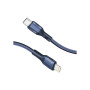 Дата кабель USB-C to Lightning 1.2m 27W PD FletchLink-CI blue Promate (fletchlink-ci.blue) Дата кабель USB-C to Lightning 1.2m 27W PD FletchLink-CI blue Promate (fletchlink-ci.blue)