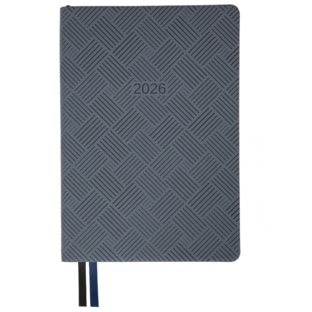 Тижневик Leo planner А5 датований 2026 "Urban", м‘який, сірий, 368 сторінок (252692)