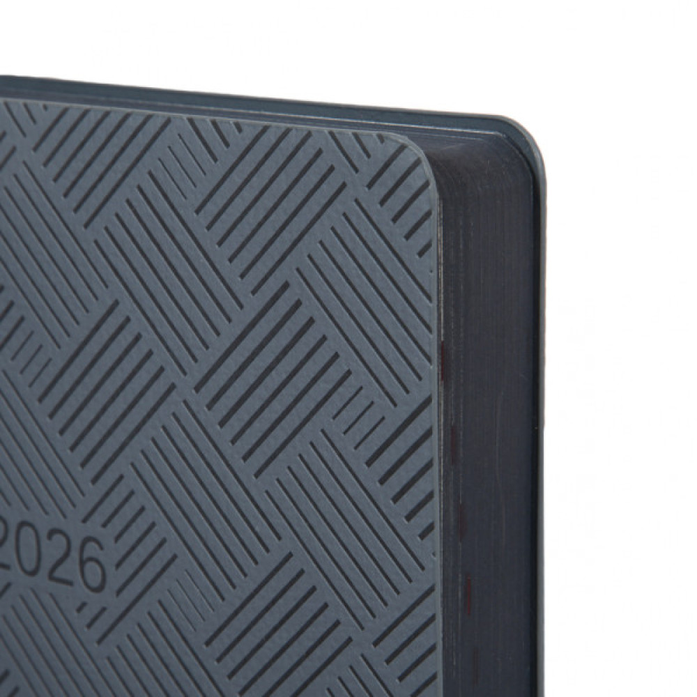 Тижневик Leo planner А5 датований 2026 "Urban", м‘який, сірий, 368 сторінок (252692)