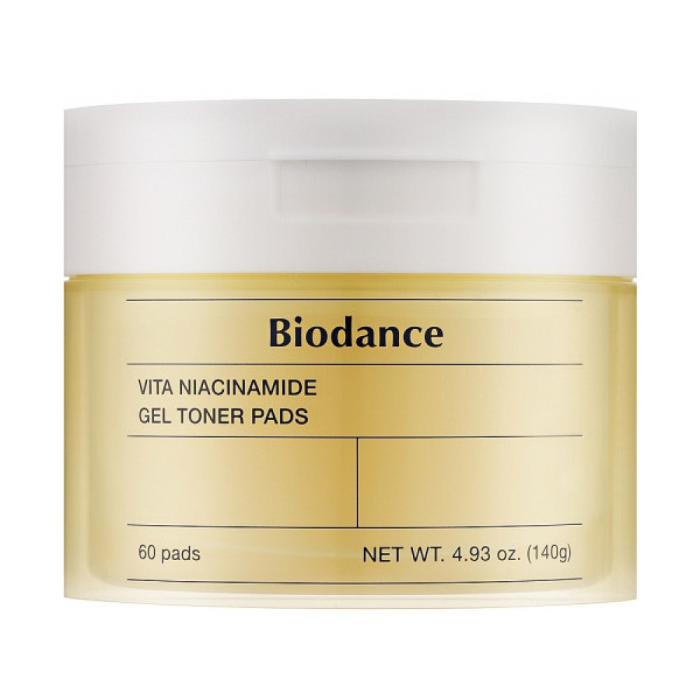 Патчі для обличчя Biodance Vita Niacinamide Gel Toner Pad 60 шт. (8809891183685)