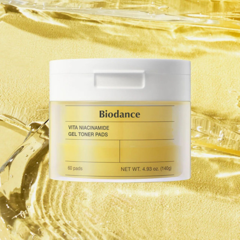 Патчі для обличчя Biodance Vita Niacinamide Gel Toner Pad 60 шт. (8809891183685)