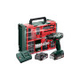 Шурупокрут-дриль акумуляторний Metabo BS 18 Set 18В 2х2А·год 24·48Нм 0-450·0-1600об/хв 1.3кг