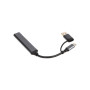 Концентратор Dynamode USB Type-C + USB-A to 1хUSB-C 3.0 1хUSB-A 3.0 2xUSB-A 2.0 dark grey (DM-UH-314AC)