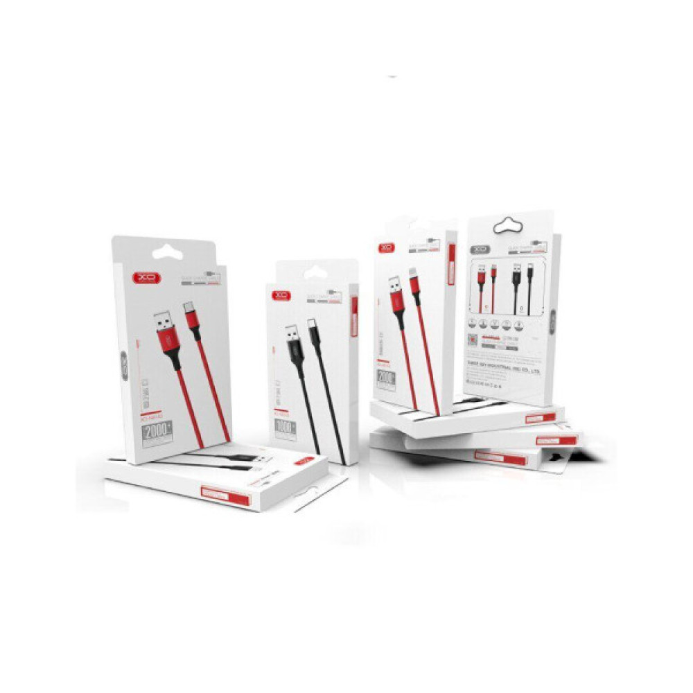 Дата кабель USB 2.0 AM to Micro 5P 2.0m 1.5A braided black XO (NB143-M2-BK)