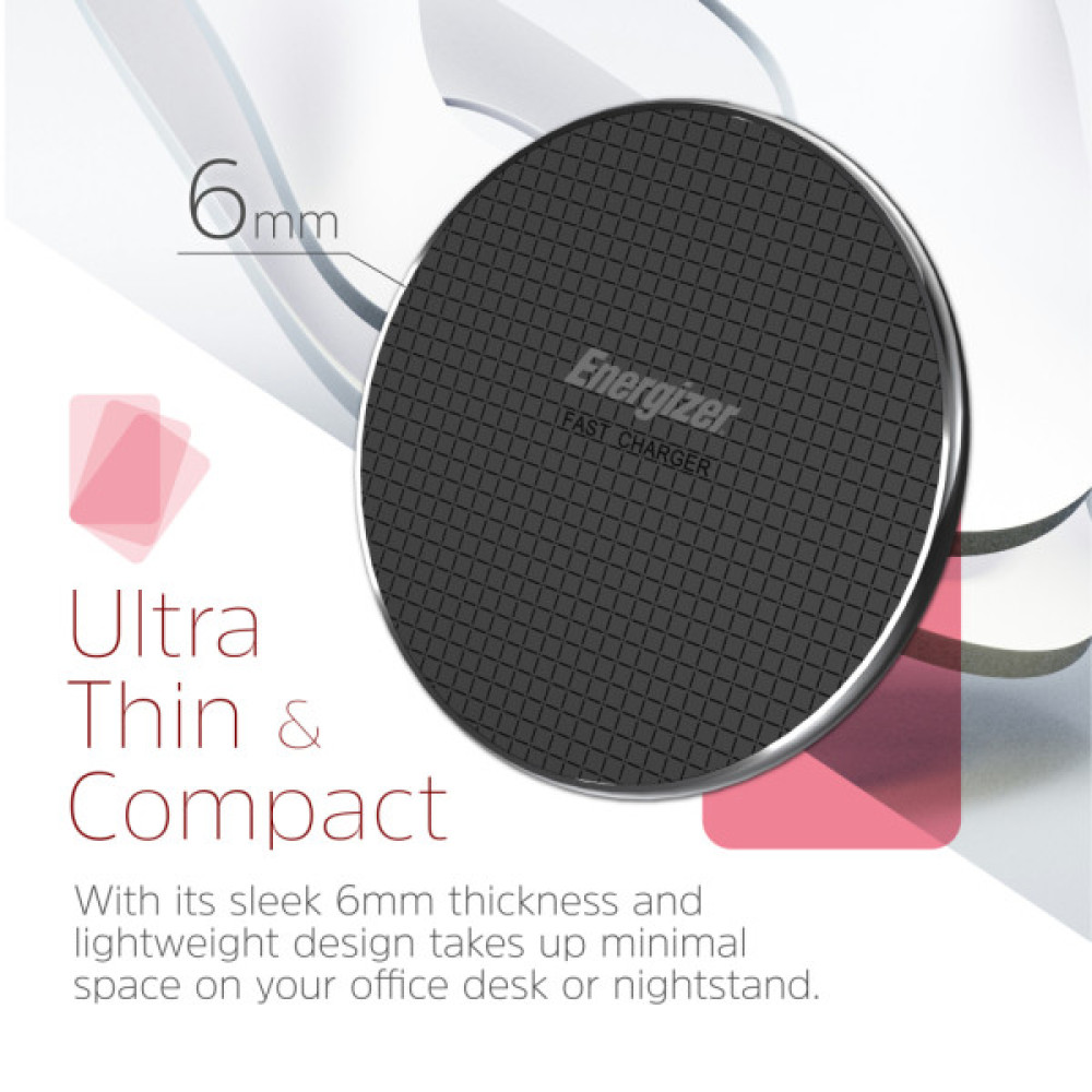 Зарядний пристрій Energizer Qi 15W wireless WCP107 black (WCP107)