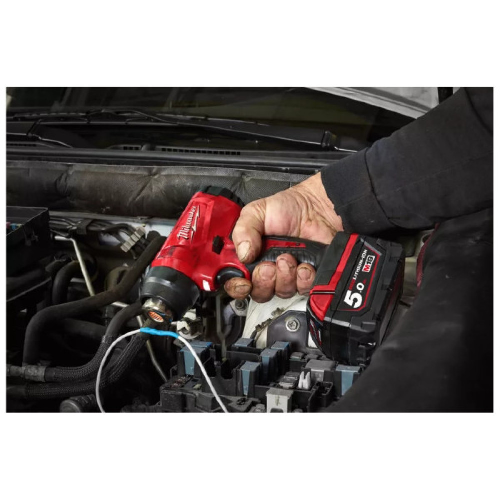 Будівельний фен Milwaukee M18 BHG-502C 2x5Ah, кейс (4933459772)