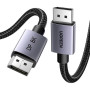 Кабель мультимедійний DisplayPort M to DisplayPort M 2.0m V1.4 8K60Hz DP120 black Ugreen (25905)