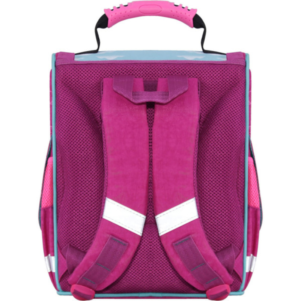 Портфель Bagland з ліхтариками Успіх 12 л. малиновий 617 (00551703) (80217588)