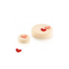 Кондитерський килимок Silikomart трафарет "Серце" 31 х 31 h 2 мм 2 шт (CHABLON HEART)