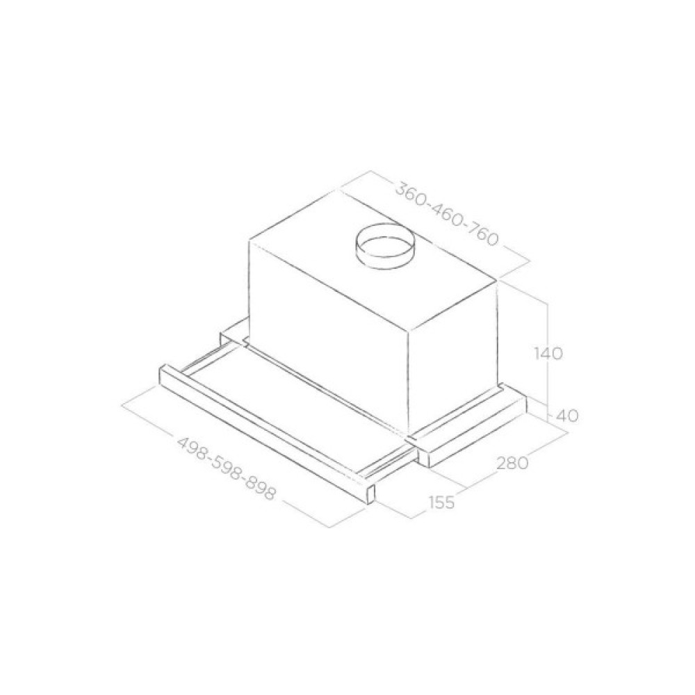 Витяжка кухонна Elica ELITE 14 PLUS BL/A/60