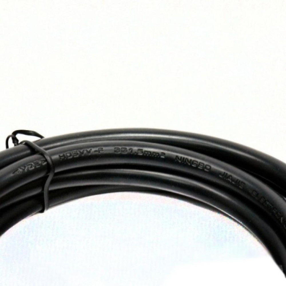 Кабель живлення Kingda С13 - CEE 7/7, переріз проводів 3x1.0, 3м (PC6065-3m)