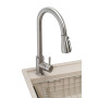 Мийка кухонна GRANADO Basic Estella terra (+ змішувач Campo LUX inox + дозатор Redondo inox + кошик + (ksg0103)