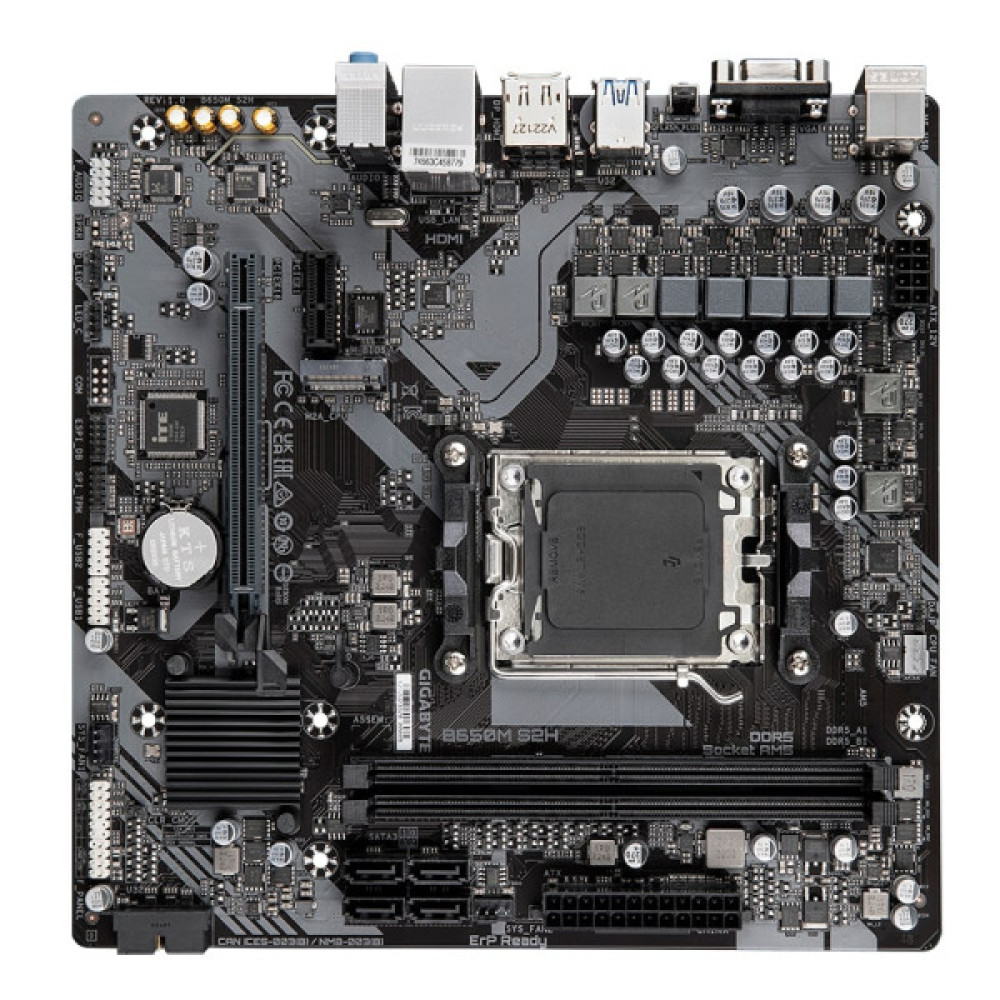 Материнська плата GIGABYTE B650M S2H sAM5 B650 2xDDR5 M.2 HDMI DP D-Sub mATX