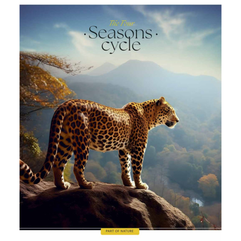 Зошит Школярик Four seasons 60 аркушів клітинка (060-3403K)