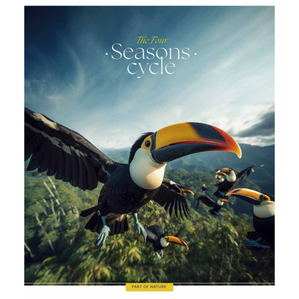 Зошит Школярик Four seasons 60 аркушів клітинка (060-3403K)