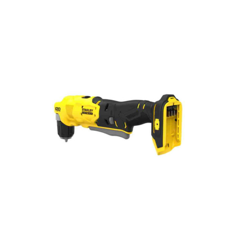 Дриль Stanley кутова FATMAX® V20, Li-lon 18V, 45 Нм, 0-600/1900 об/хв (без АКБ та ЗП) (SFMCD750B)
