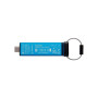 USB флеш накопичувач Kingston 128GB IronKey Keypad 200 Type-C Encrypted Blue USB 3.2 (IKKP200C/128GB)