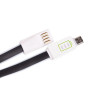 Дата кабель USB 2.0 AM to Micro 5P 1.0m 1,2A LED плоский (Black) Drobak (218762) Дата кабель USB 2.0 AM to Micro 5P 1.0m 1,2A LED плоский (Black) Drobak (218762)