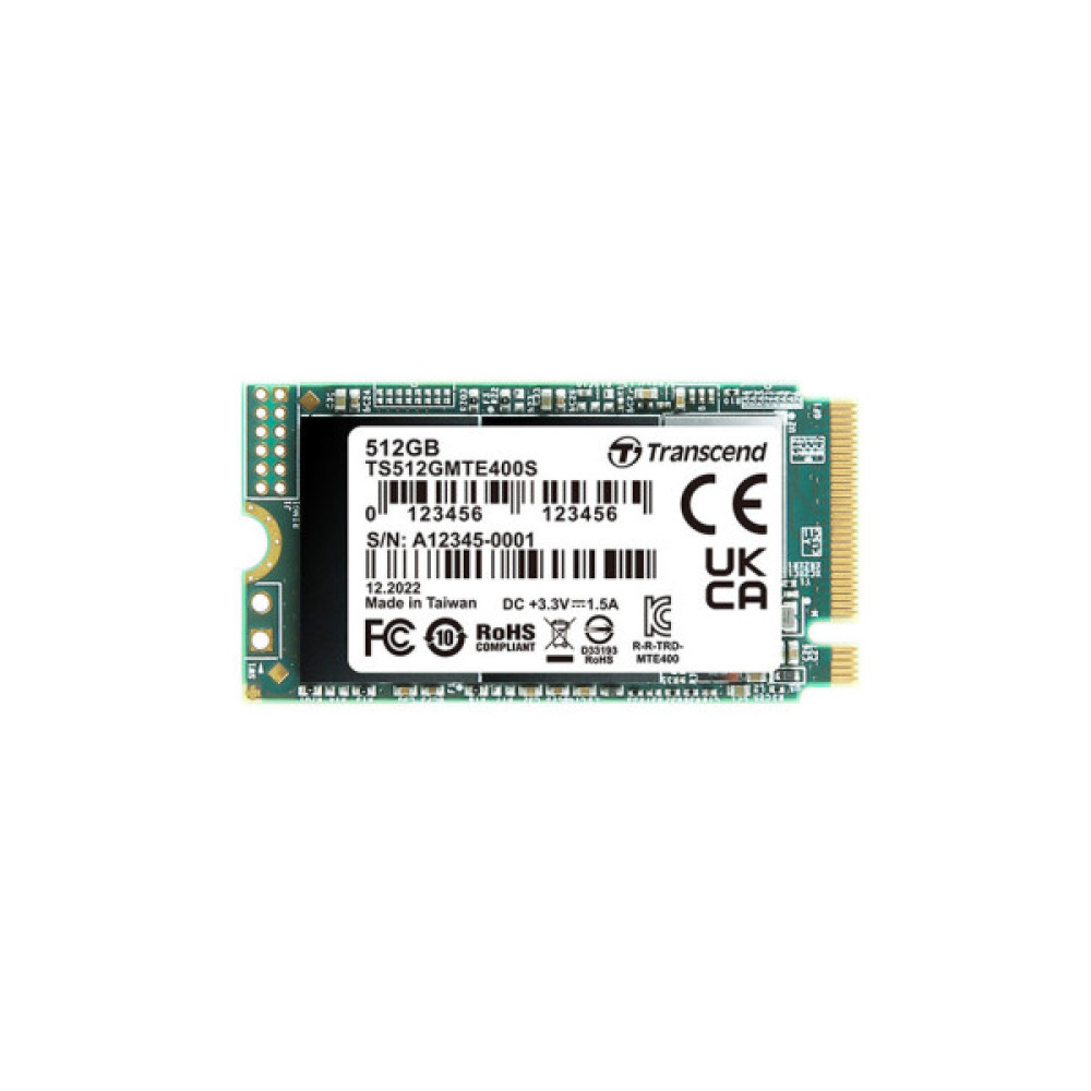 Накопичувач SSD M.2 2242 512GB Transcend (TS512GMTE410S)