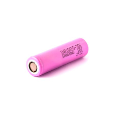 Акумулятор 18650 3350mAh, 8A, 4.2/3.6/2.5V, pink Samsung (INR18650-35E)