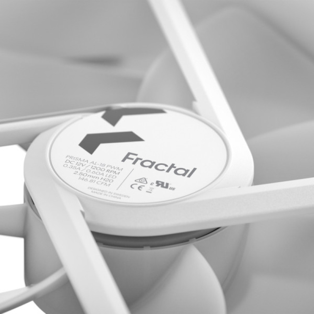 FRACTAL DESIGN Prisma AL-18 ARGB PWM White (FD-FAN-PRI-AL18-PWM-WT)