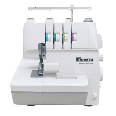 Оверлок MINERVA  SmartLock 350, 91Вт, 13 оп., (4, 3, 2-х ниткові шви), білий