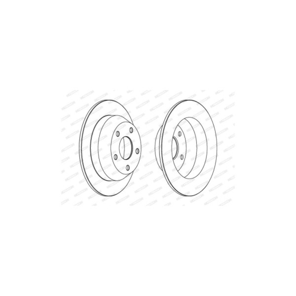Гальмівний диск FERODO DDF1553C