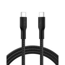 Кабель USB-C > USB-C заряджання/синхронізації Belkin 2м, 240Вт, Type-C, плетений, чорний