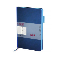 Тижневик Axent датований 2026 Partner Soft Muse, 145х210, синій (8827-26-3-A)