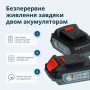 Набір із двох акумуляторних інструментів Konner&Sohnen KS IDAGB 20V SET 1 20В дриль ударний, шліфмашина кутова, швидкий ЗП 2.4А акб 1х2А·год+1х4А·год кейс 3кг