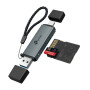 Зчитувач флеш-карт TP-Link USB-C + USB 2.0 SD + TF silver (UA430D)