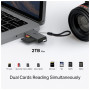 Зчитувач флеш-карт TP-Link USB-C + USB 2.0 SD + TF silver (UA430D)