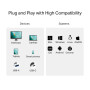 Зчитувач флеш-карт TP-Link USB-C + USB 2.0 SD + TF silver (UA430D)
