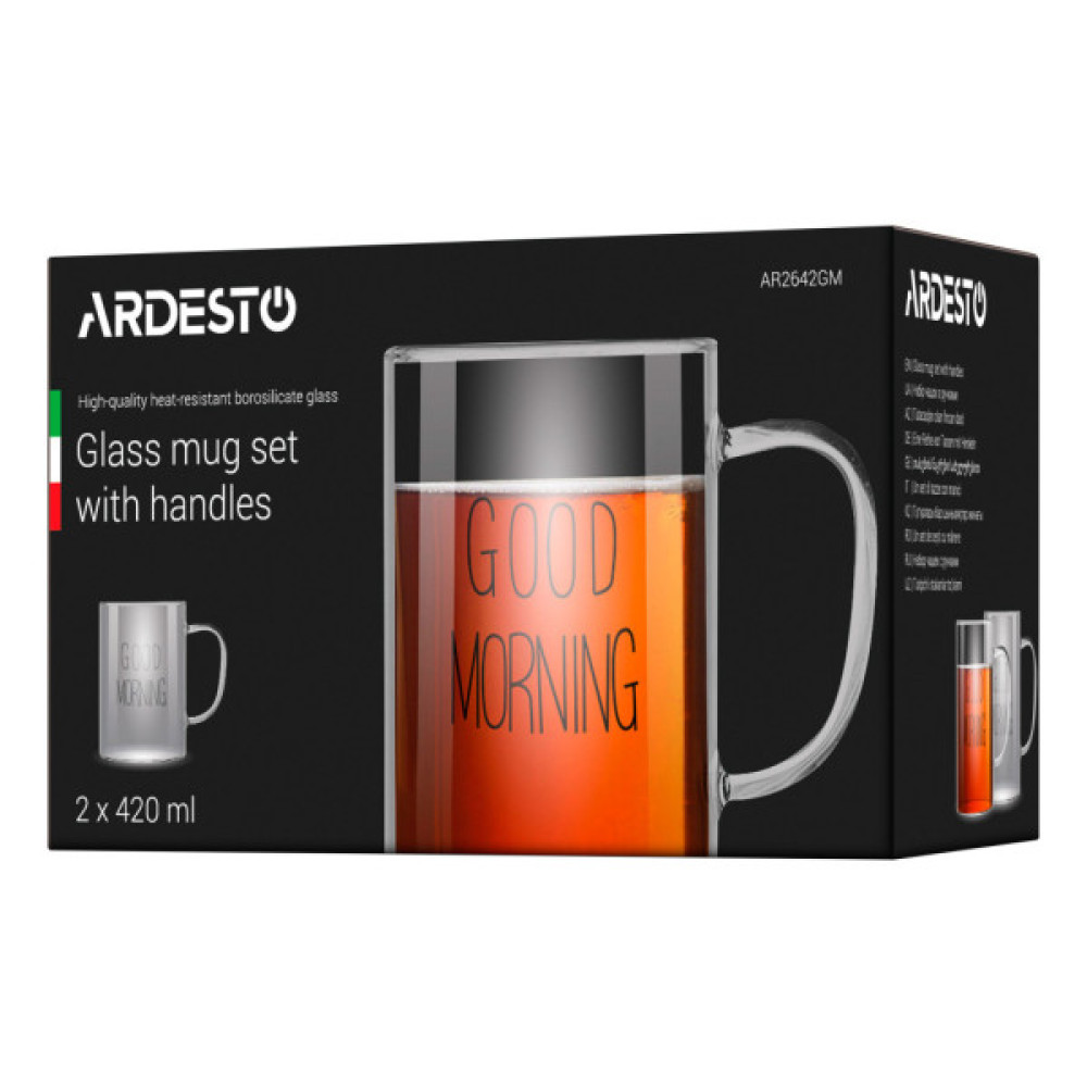 Набір чашок ARDESTO Good Morning 420 мл (AR2642GM)