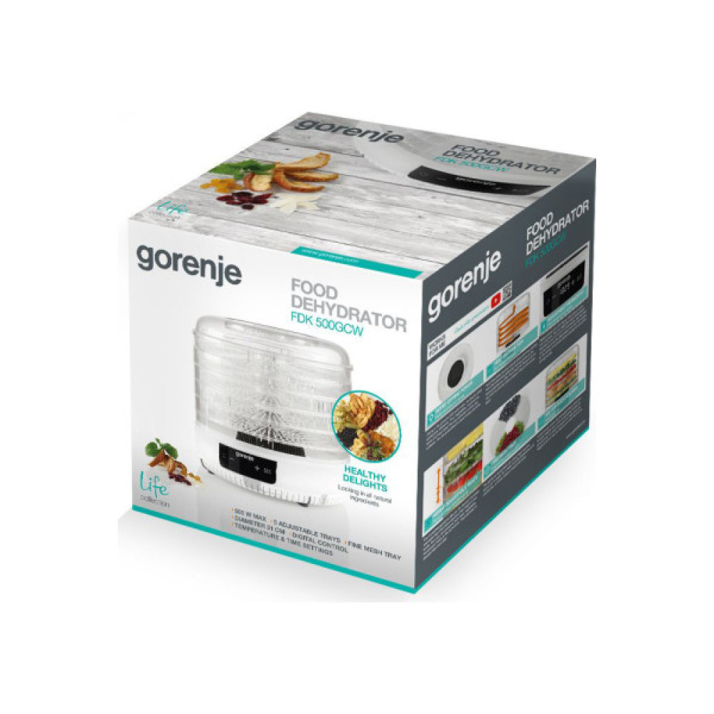 Сушка для овочів та фруктів Gorenje FDK500GCW