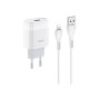 Зарядний пристрій HOCO C72A Glorious USB + cable Lightning 10.5W White (6931474712998) Зарядний пристрій HOCO C72A Glorious USB + cable Lightning 10.5W White (6931474712998)