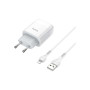 Зарядний пристрій HOCO C72A Glorious USB + cable Lightning 10.5W White (6931474712998) Зарядний пристрій HOCO C72A Glorious USB + cable Lightning 10.5W White (6931474712998)