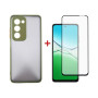 Чохол до мобільного телефона Dengos Oppo A5 4G Case Matte + Glass (Olive Green) (DG-KM-158) Чохол до мобільного телефона Dengos Oppo A5 4G Case Matte + Glass (Olive Green) (DG-KM-158)