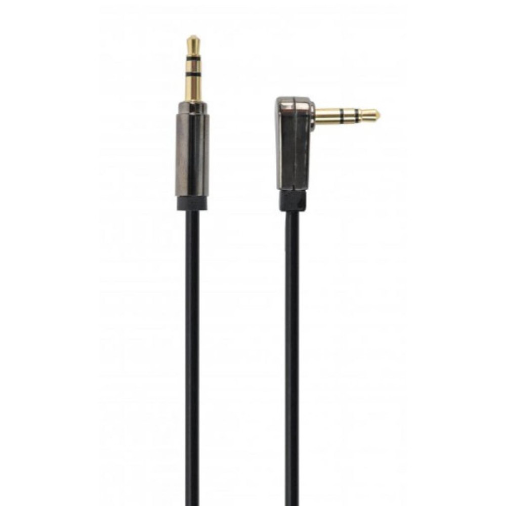 Кабель мультимедійний 3.5mm M to 3.5mm M 1.0m 90° corner Cablexpert (CCAPB-444L-1M)