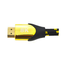 Кабель мультимедійний HDMI M to HDMI M 5.0m V2.1 8K60Hz 4K120Hz black/gold Ritar (YT-HDMI(M)/(M)V2.1-5.0m/19950)