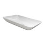 Раковина, умивальник Adamant LOWER, штучний камінь, прямокут., без отвору для змішувача та переливу, 560x360x100мм, накладний, білий