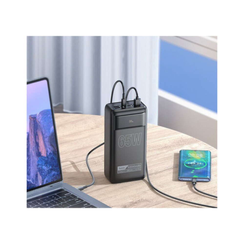 Батарея універсальна HOCO 50000mAh Apollo PD/65W QC/3.0 Black (DB81A / 714725)
