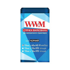Стрічка до принтерів 13мм х 60м HD п. Black WWM (M13.60HR)