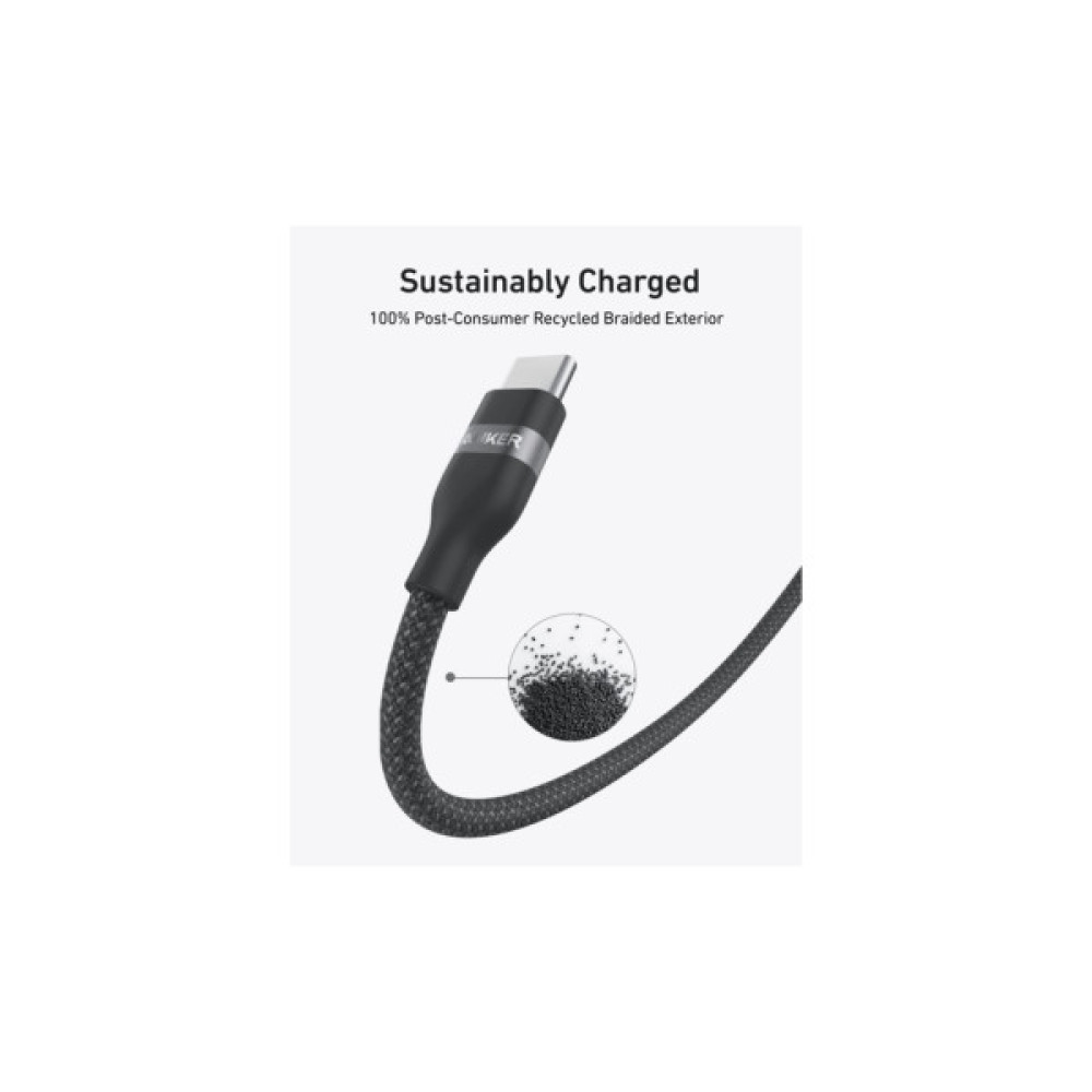 Дата кабель USB-C to USB-C 1.8m 240W braided Anker (A82E2H11)