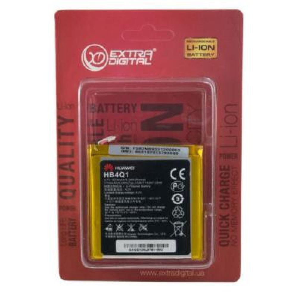 Акумуляторна батарея Extradigital Huawei Ascend P1 U9200 (Original, 1670 mAh) (BMH6397)