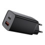 Зарядний пристрій Baseus 2xUSB 65W GaN (USB-C+USB-A) black (CCGAN2L-B01) Зарядний пристрій Baseus 2xUSB 65W GaN (USB-C+USB-A) black (CCGAN2L-B01)