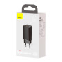 Зарядний пристрій Baseus 2xUSB 65W GaN (USB-C+USB-A) black (CCGAN2L-B01) Зарядний пристрій Baseus 2xUSB 65W GaN (USB-C+USB-A) black (CCGAN2L-B01)