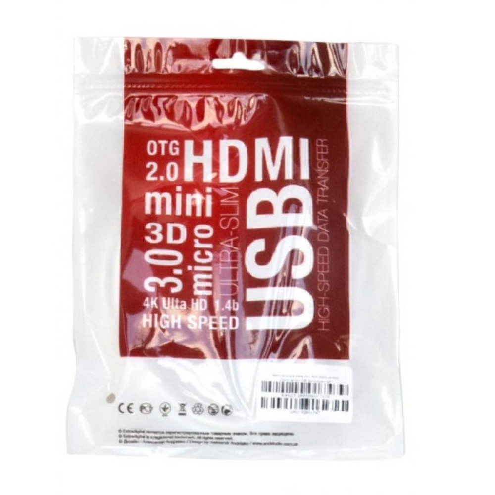 Кабель мультимедійний DisplayPort M to HDMI M 2.0m 4K Extradigital (KBH1747)