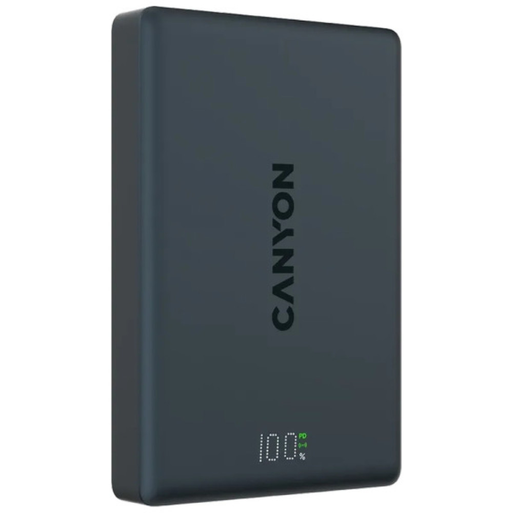 Батарея універсальна Canyon 10000mAh OnPower 511 PD20W Magnetic wireless MagSafe Black (CNS-CPB511B)