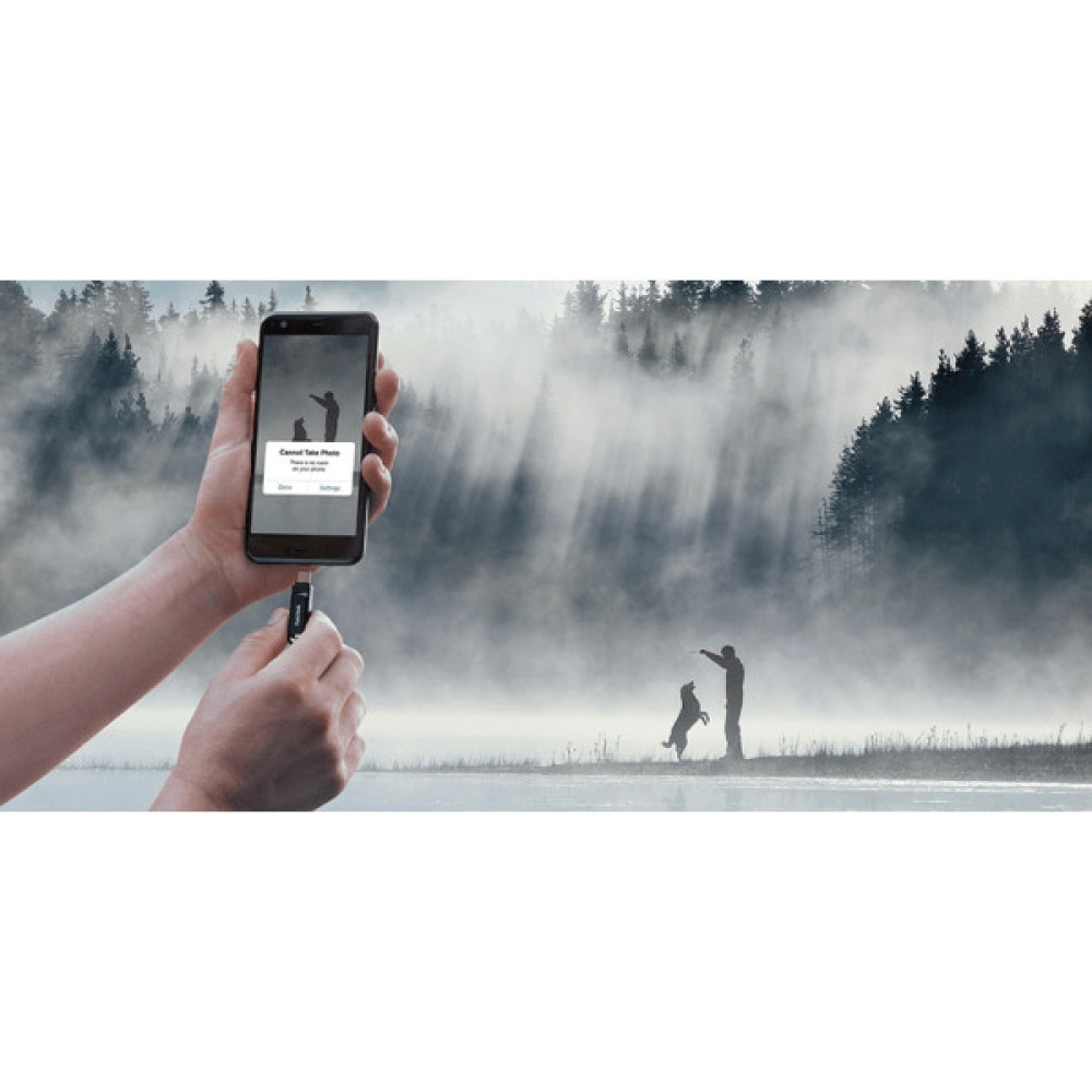 Накопичувач SanDisk  128GB USB 3.1 Type-A + Type-C Ultra Dual Drive Go Чорний